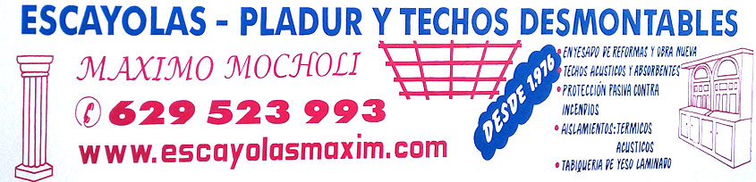 Escayolas y Pladur M�ximo Mocholi - Escayolas y Pladur M�ximo Mocholi